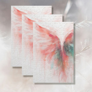 Angel Wing Elegant Ethereal Abstrakter Impressioni Seidenpapier