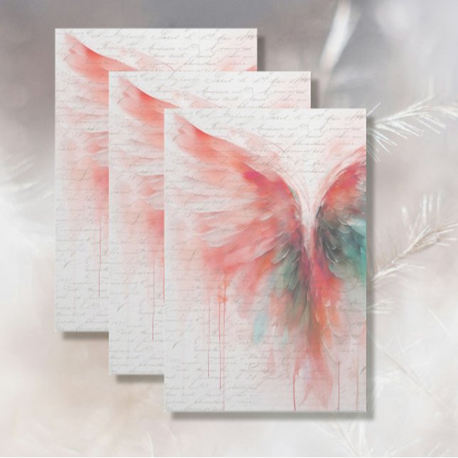 Angel Wing Elegant Ethereal Abstrakter Impressioni Seidenpapier (Von Creator hochgeladen)