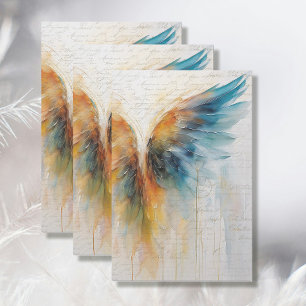 Angel Wing Ethereal Abstrakter Impressionismus Ele Seidenpapier