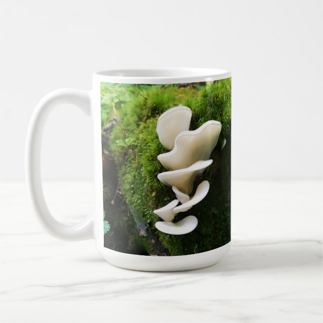 Angel Wing Pilze - 15 oz.Tasse Kaffeetasse (Links)