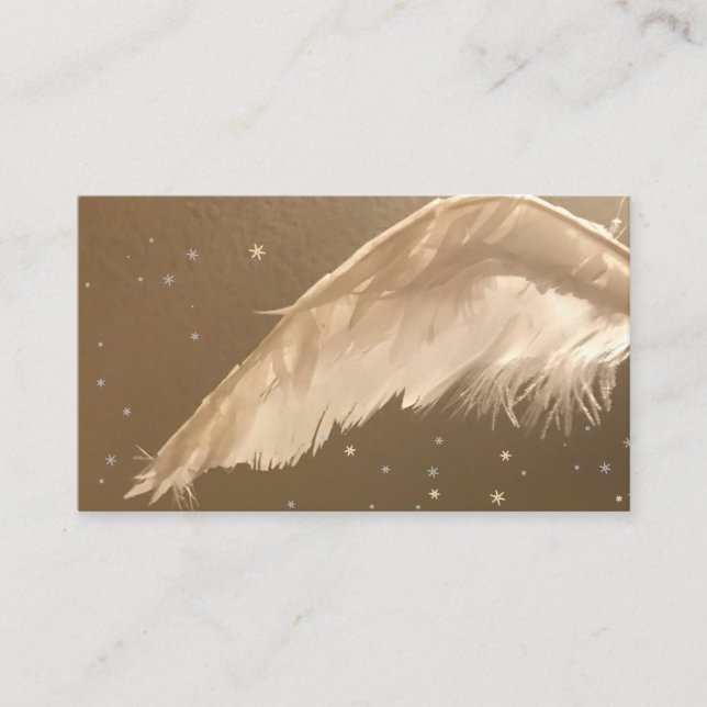 Angel Wing Smokey Fog Misty Cartes de visite (Devant)