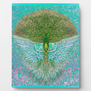 Angel Wing Tree of Life Fotoplatte
