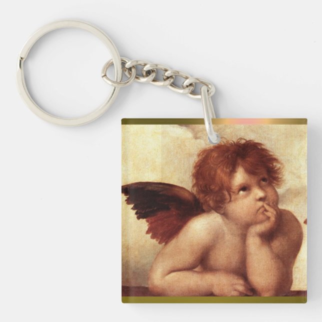 ANGEL / Winged Cherub Schlüsselanhänger (Vorderseite)