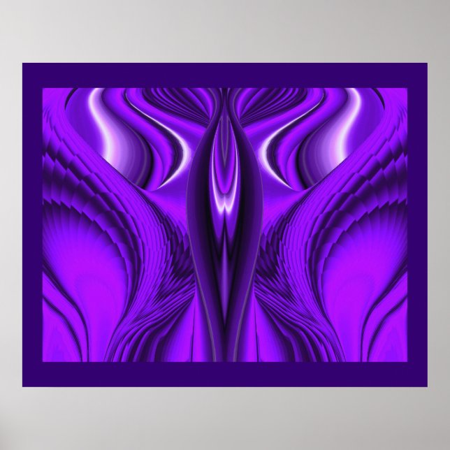 Angel Wings , Abstrakte Fantasy Rainbow Art Poster (Vorne)
