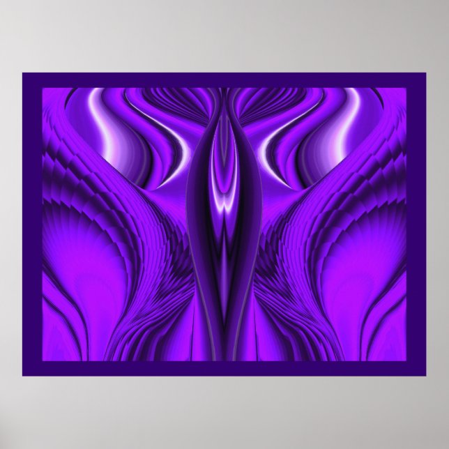 Angel Wings , Abstrakte Fantasy Rainbow Art Poster (Vorne)