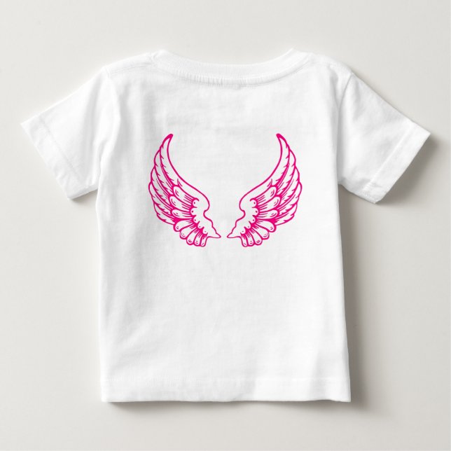 Angel Wings Baby Pink T-Shirt (Rückseite)