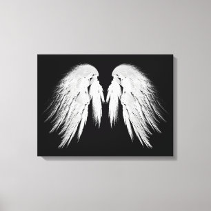 ANGEL WINGS Black Leinwanddruck