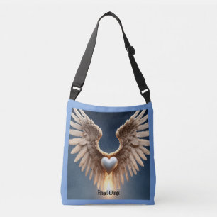 Angel Wings Blue Tote Bag Tragetaschen Mit Langen Trägern
