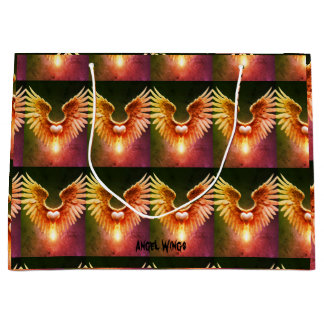 Angel Wings Bright farbenfrohe Geschenktasche Große Geschenktüte