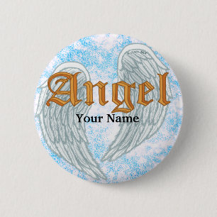 Angel Wings Button