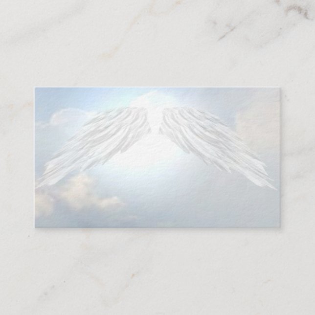 Angel Wings Cartes de visite spirituels chrétiens (Devant)