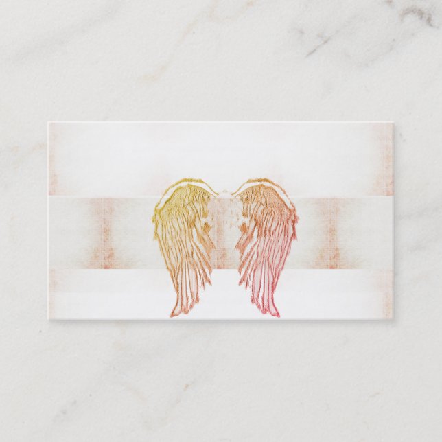 Angel Wings, Christlich, spirituell, Visitenkarten Visitenkarte (Vorderseite)