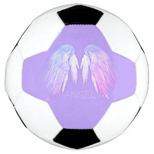 ANGEL WINGS Fairy Lila Individuelle Name Fußball