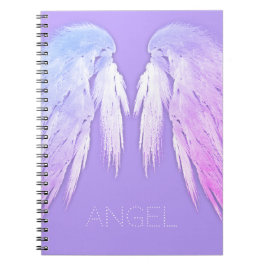 ANGEL WINGS Fairy Lila Individuelle Name Notizblock