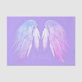ANGEL WINGS Fairy Lila Individuelle Name Seidenpapier