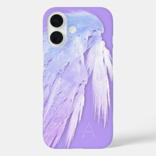 ANGEL WINGS Fairy Lila Monogram iPhone 16 Hülle