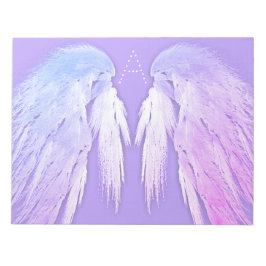 ANGEL WINGS Fairy Lila Monogram Notizblock