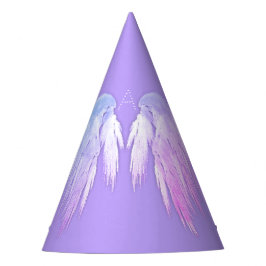 ANGEL WINGS Fairy Lila Monogram Partyhütchen