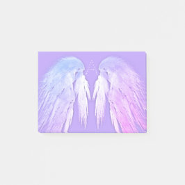 ANGEL WINGS Fairy Lila Monogram Post-it Klebezettel