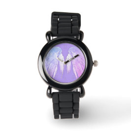 ANGEL WINGS Fairy Lila nummeriert Armbanduhr