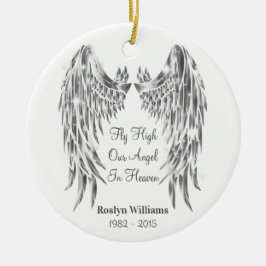 Angel Wings Gedächtnisverlust Loved Ein Weihnachte Keramik Ornament