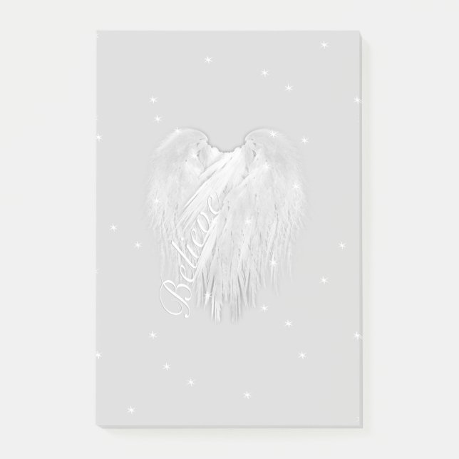 ANGEL WINGS 'Glauve' Magic Heart Post-it Klebezettel (Vorderseite)