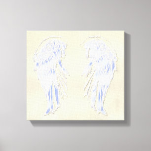 Angel Wings Gold Wall mit anhaftendem Malen auf Le Leinwanddruck