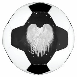 ANGEL WINGS Heart Black Starry Night Fußball