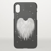 ANGEL WINGS Heart Black Starry Night