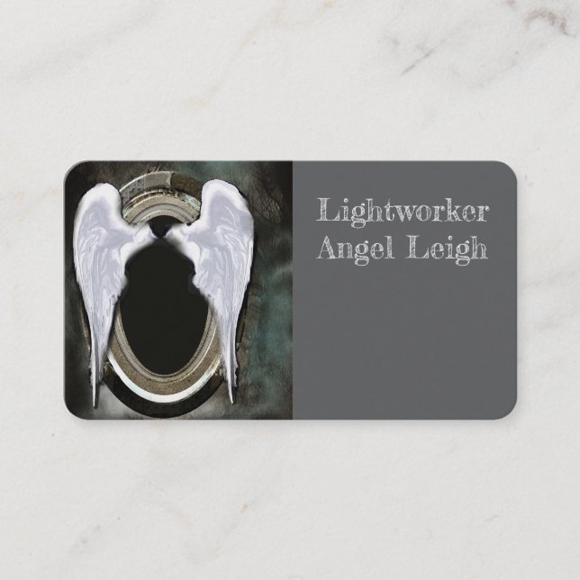 Angel Wings Light, Spiritual, Reiki, Visitenkarte (Vorderseite)