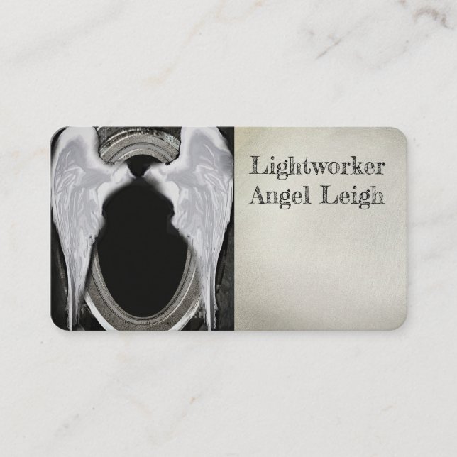 Angel Wings Light, Spiritual, Reiki, Visitenkarte (Vorderseite)