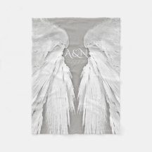 ANGEL WINGS Monogram Elegant Gray