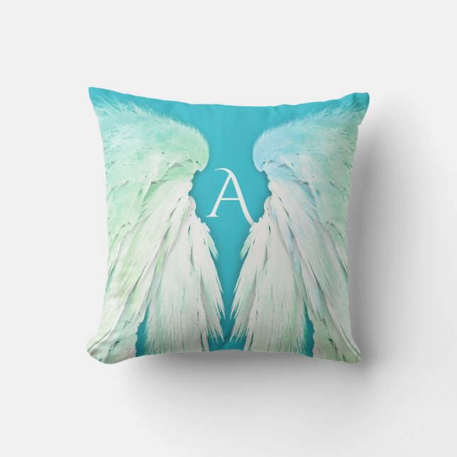 ANGEL WINGS Monogram Fresh Ombre Kissen (Vorderseite)