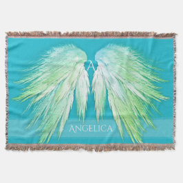 ANGEL WINGS Monogram Name Fresh Ombre Decke