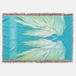 ANGEL WINGS Monogram Name Fresh Ombre Decke