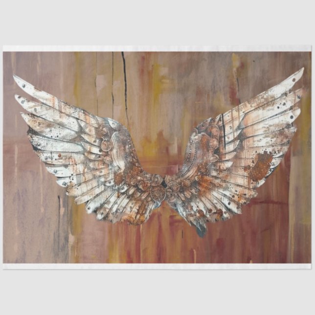 Angel Wings of Time Decoupage Seidenpapier (Vorderseite)
