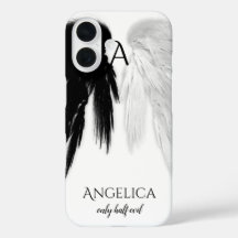 ANGEL WINGS 'Only Halb Evil' Monogram Funny