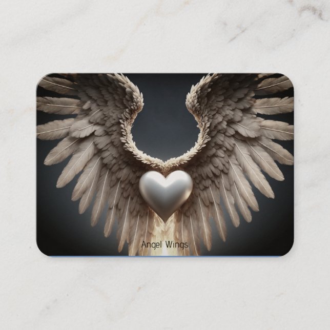 Angel Wings Premium Carte de visite Kraft (Devant)