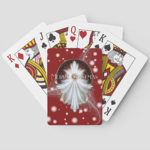 Angel Wings Snowflake Frohe Weihnachten TW ISO Spielkarten