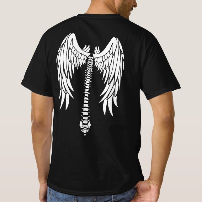 ANGEL WINGS SPINE RACK FOTO GRADUATE CELEBRABRATIO T-Shirt (Rückseite)