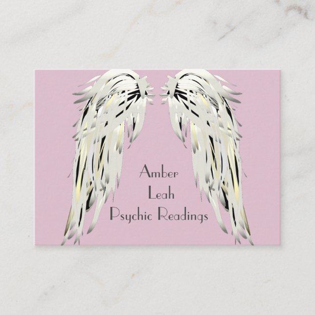Angel Wings Spirituelle Lightworker Business Card Visitenkarte (Vorderseite)