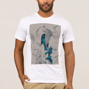 Angel Wings T - Shirt - Minimale spirituelle Kunst
