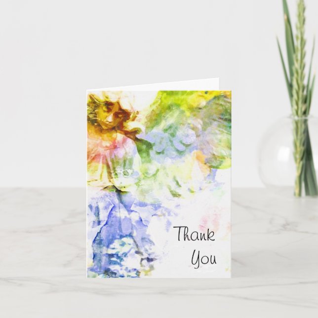 Angel Wings Thank You Card Dankeskarte (Vorderseite)