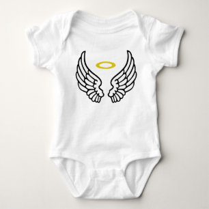 Angel Wings und Halo Baby Strampler