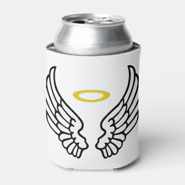 Angel Wings und Halo Dosenkühler (Kanne Vorderseite)