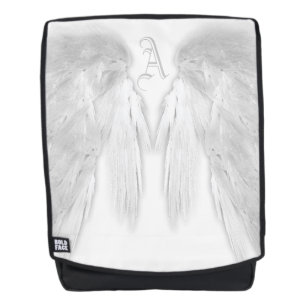 ANGEL WINGS White Custom Monogram Rucksack