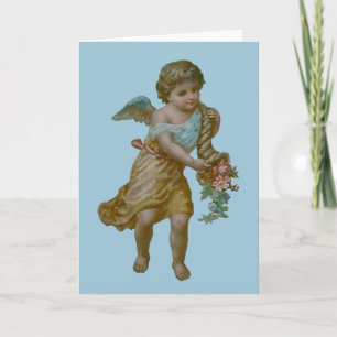 Angel with Cornucopia Greeting Card Karte