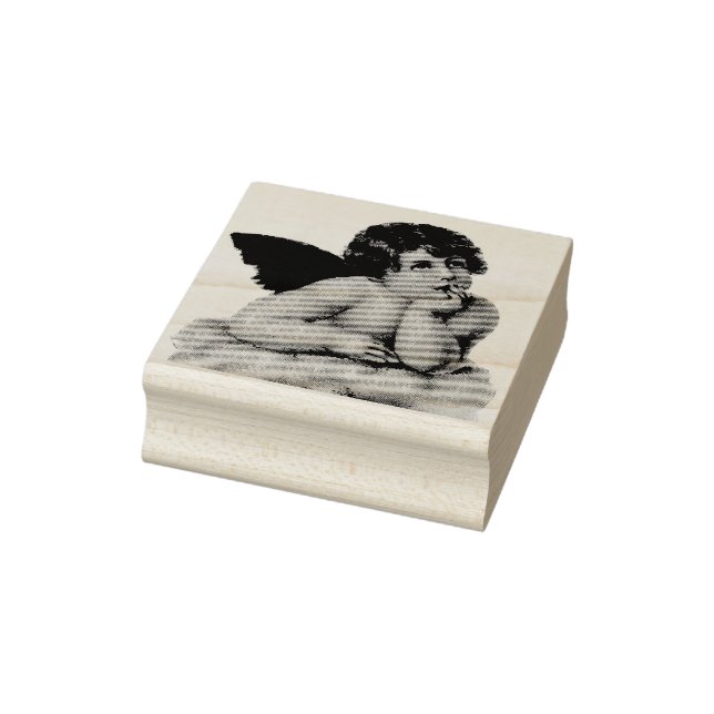 ANGEL Wood Art Briefmarke Gummistempel (Stempel)