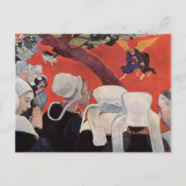 Angel Wrestling mit Jacob, Paul Gauguin Postkarte