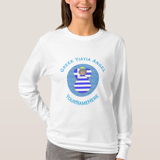 Angel YiaYiaYia Personalisiert T-Shirt (Vorderseite)